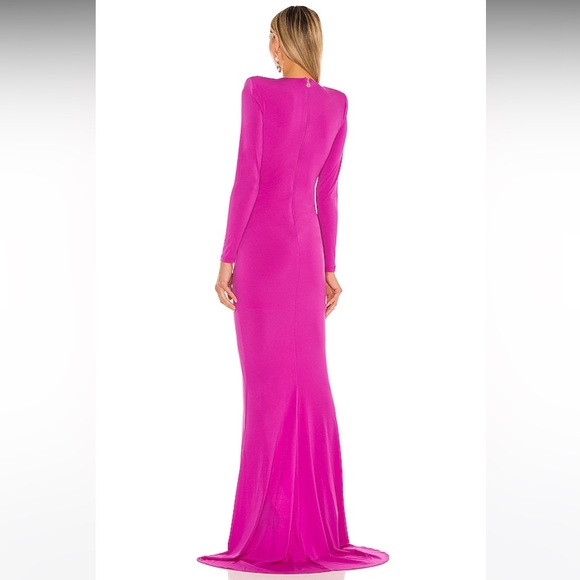 $299 Nookie Farrah Gown in fuchsia - Picture 3 of 6
